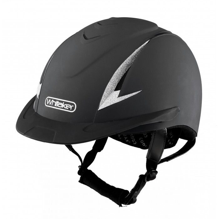 RH041 - Whitaker New Rider Generation Helmet in Black or Navy with Sparkles 